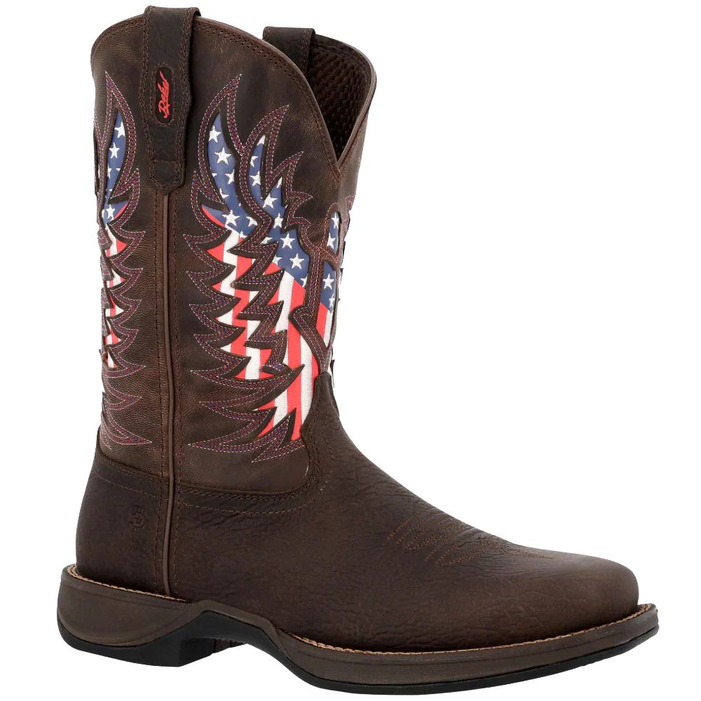 Durango DDB0519 Rebel American Graphic Ultra Lite Brown Western Boot