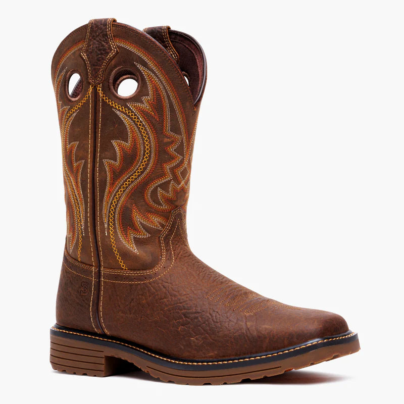 Durango DDB0527 Bark Brown Square Toe Pull-On Boot | 11" Western