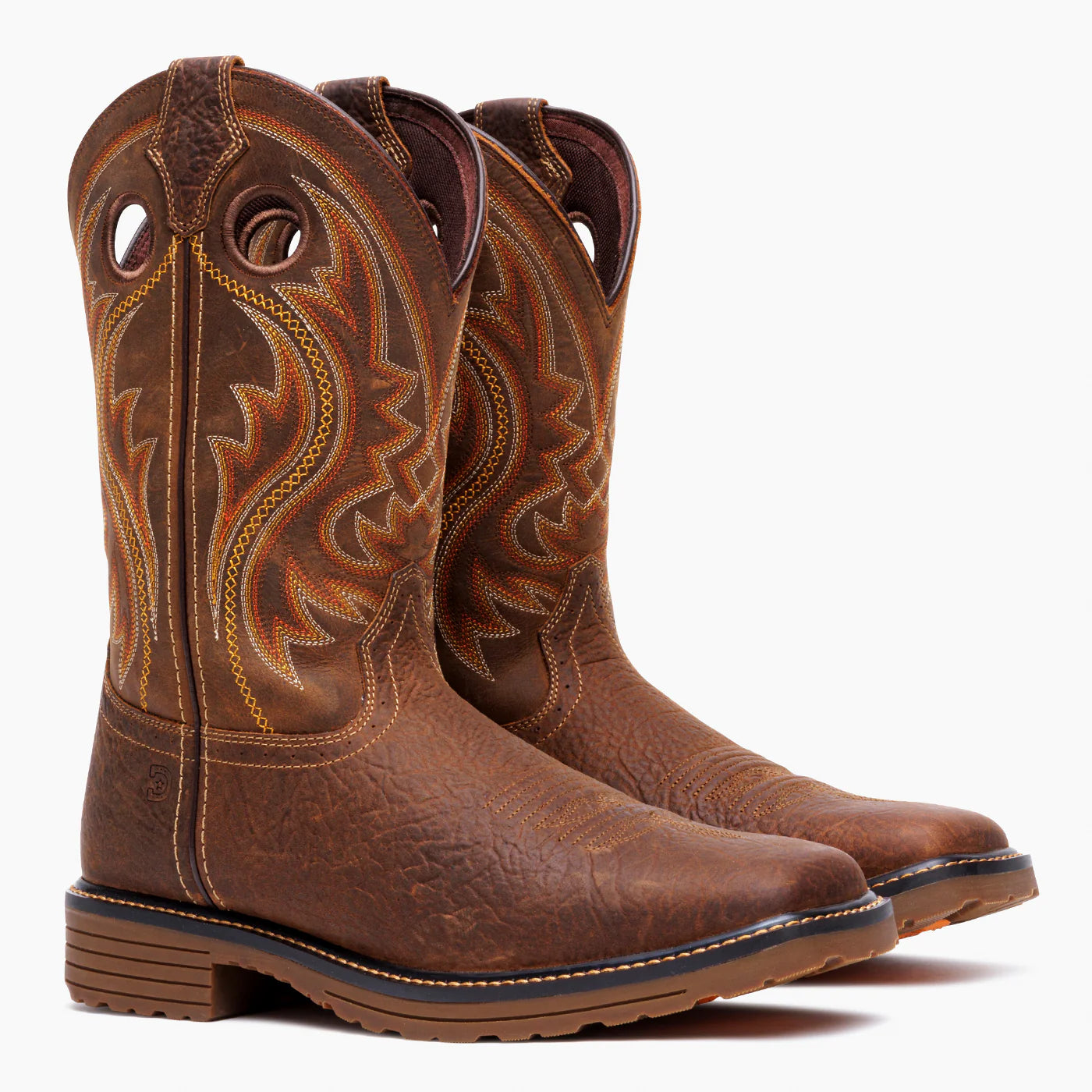 Durango DDB0527 Bark Brown Square Toe Pull-On Boot | 11" Western