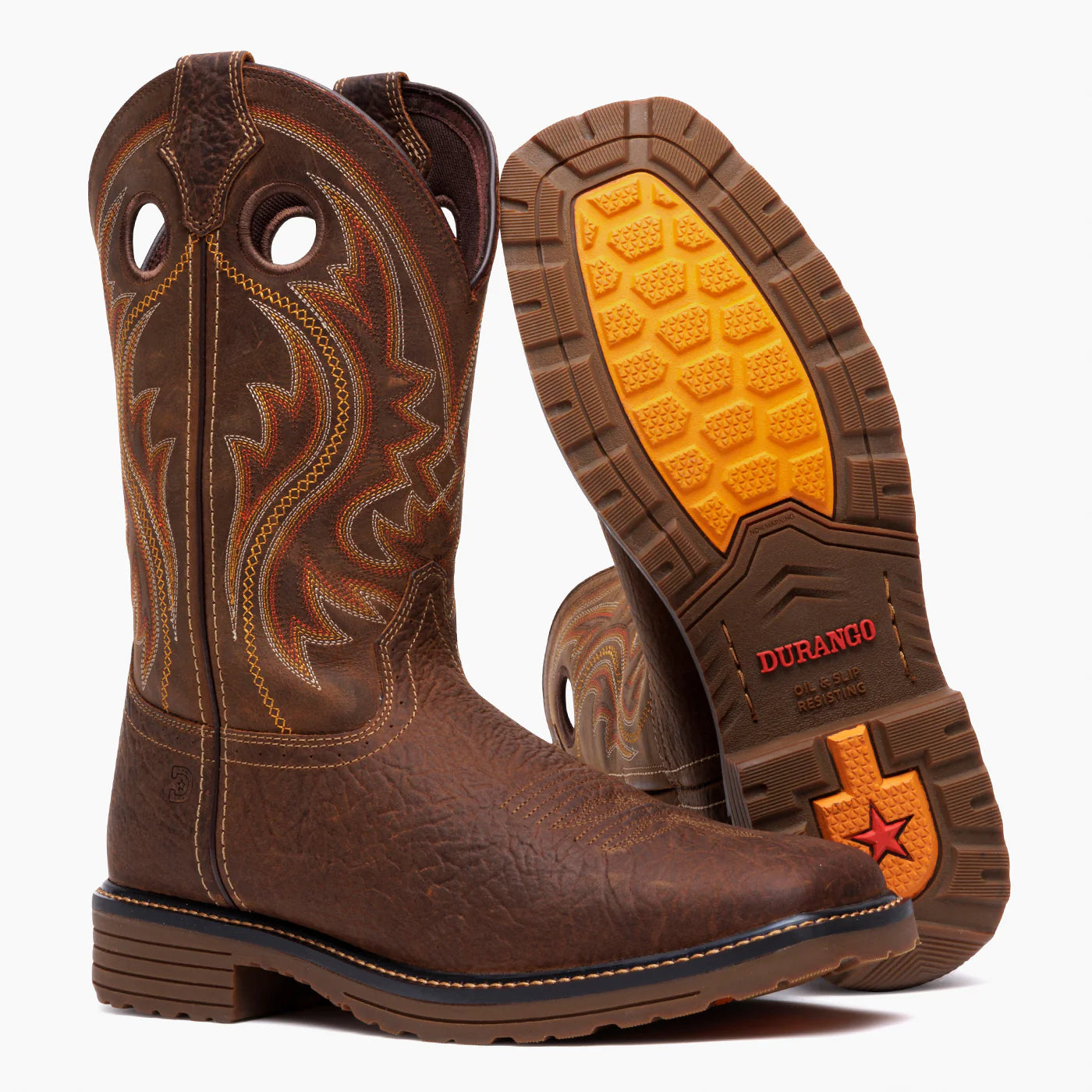 Durango DDB0527 Bark Brown Square Toe Pull-On Boot | 11" Western