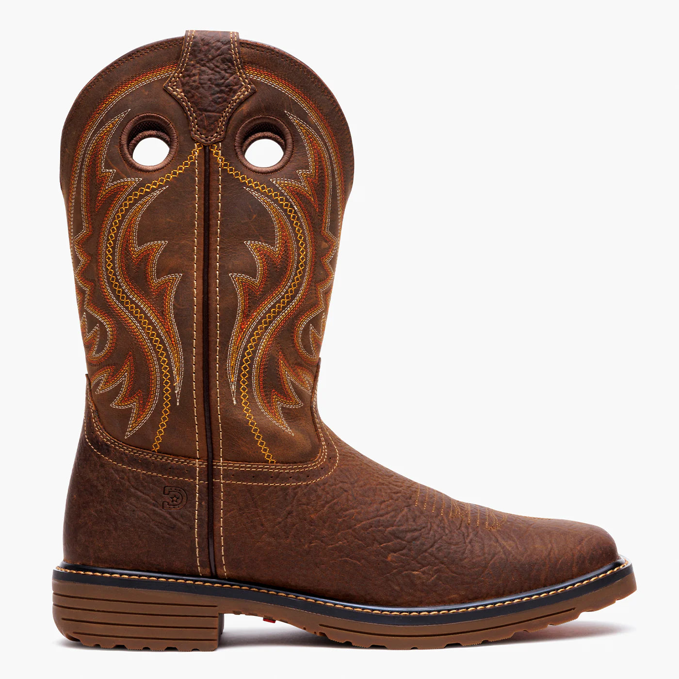 Durango DDB0527 Bark Brown Square Toe Pull-On Boot | 11" Western