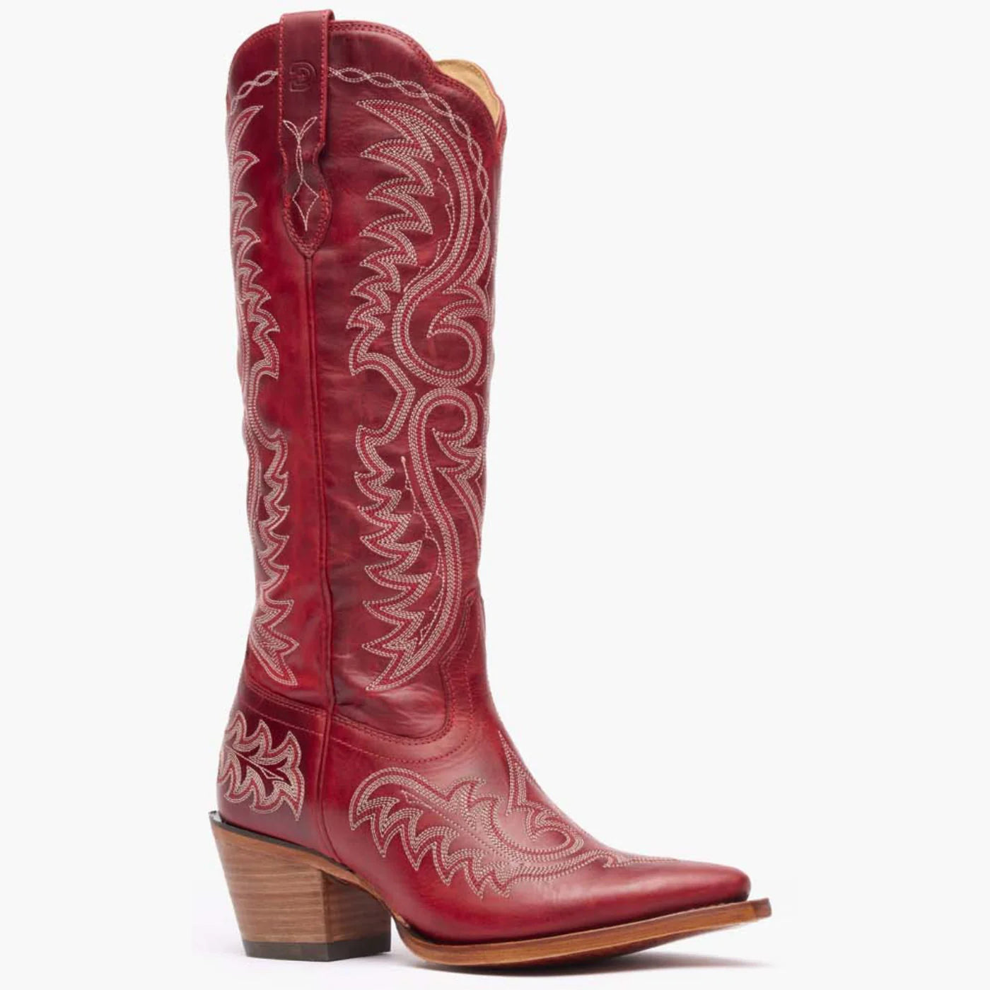 Durango  DRD0472 Women's Crush Tall Western Boots - Snip Toe RED