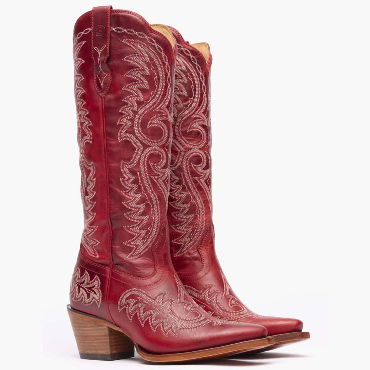 Durango  DRD0472 Women's Crush Tall Western Boots - Snip Toe RED