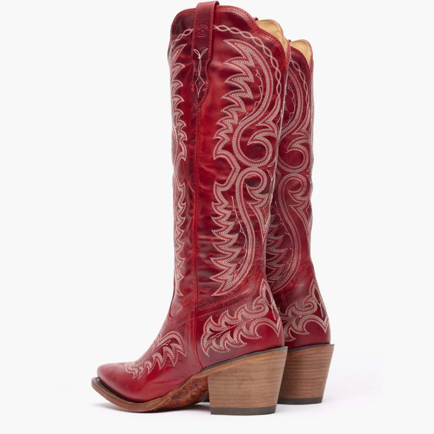 Durango  DRD0472 Women's Crush Tall Western Boots - Snip Toe RED