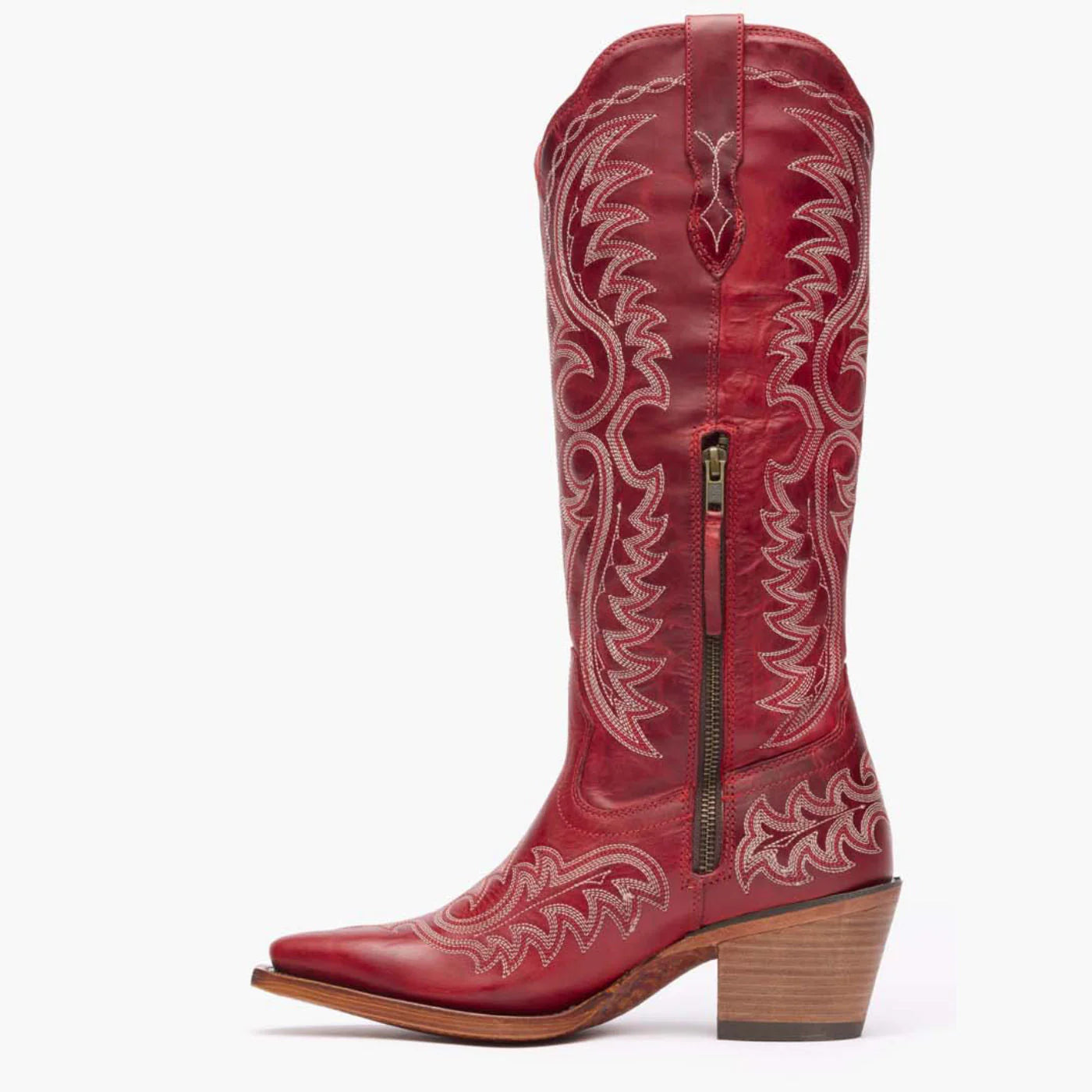 Durango  DRD0472 Women's Crush Tall Western Boots - Snip Toe RED