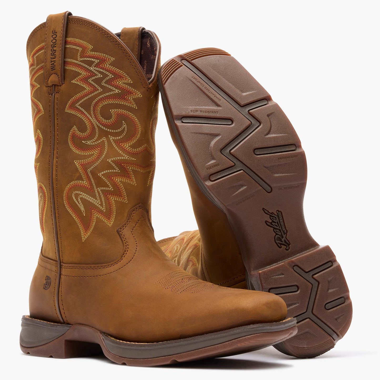 Durango® Rebel Waterproof Western Russet Boot DDB0361