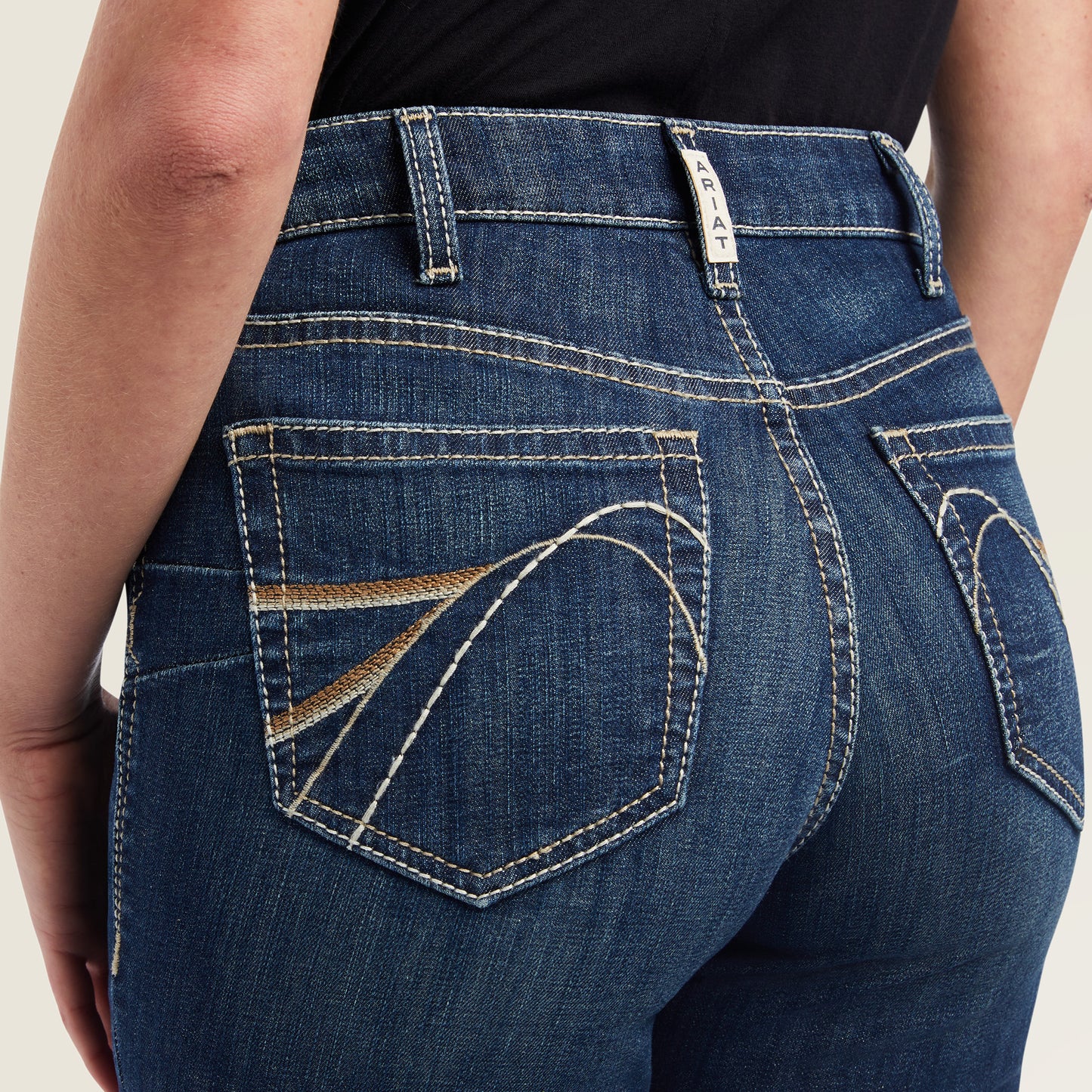 Ariat Jeans Womens Real High Rise Boot Cut Pacific Wash 10042222