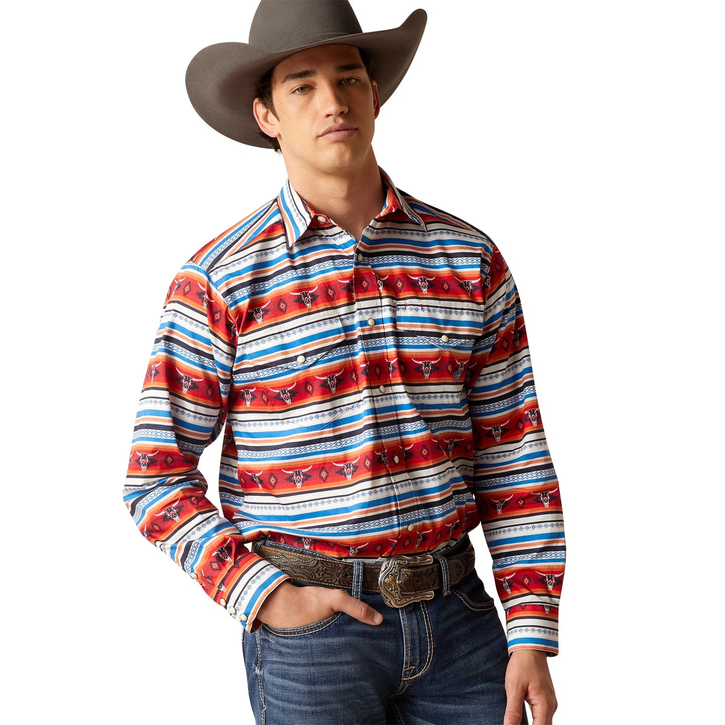 Ariat Mens Pratt Snap Long Sleeve Sandshell 10047161