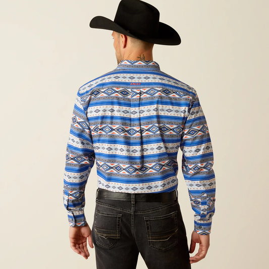 Ariat Mens Ryder LS Shrt Royal Blue 10052355
