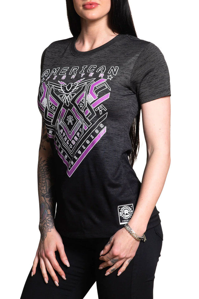 American Fighter Women's Kelvin Neo Tetris Short Sleeve T-Shirt Tee - FW14230