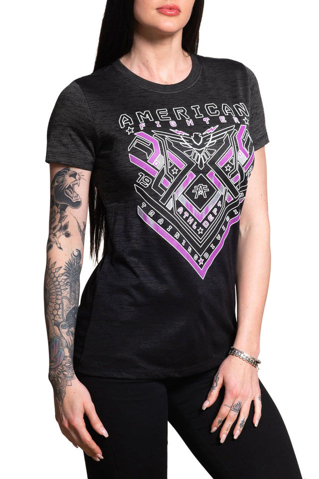 American Fighter Women's Kelvin Neo Tetris Short Sleeve T-Shirt Tee - FW14230