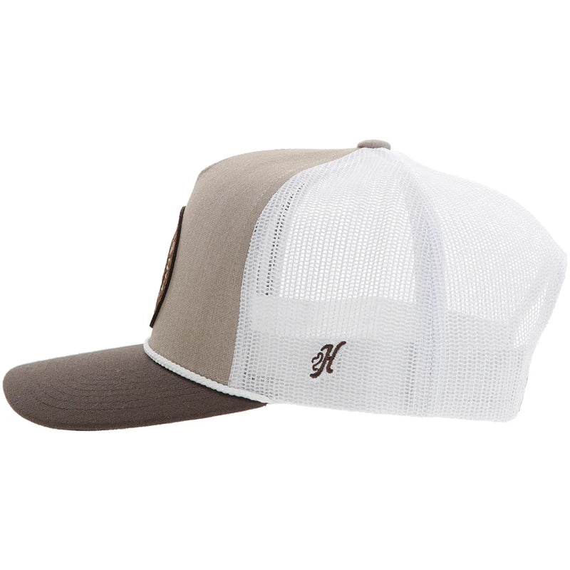2426T-TNWH "Quanah" Hat Tan/White w/Brown/White Circle Patch