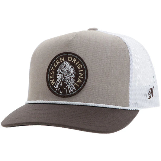 2426T-TNWH "Quanah" Hat Tan/White w/Brown/White Circle Patch