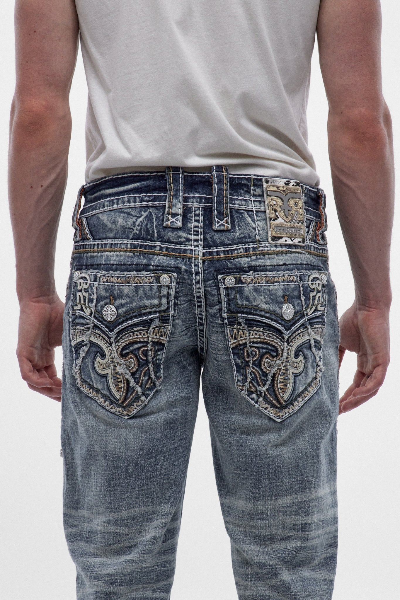 Rock Revival Men's Boot Cut Hart Light Blue