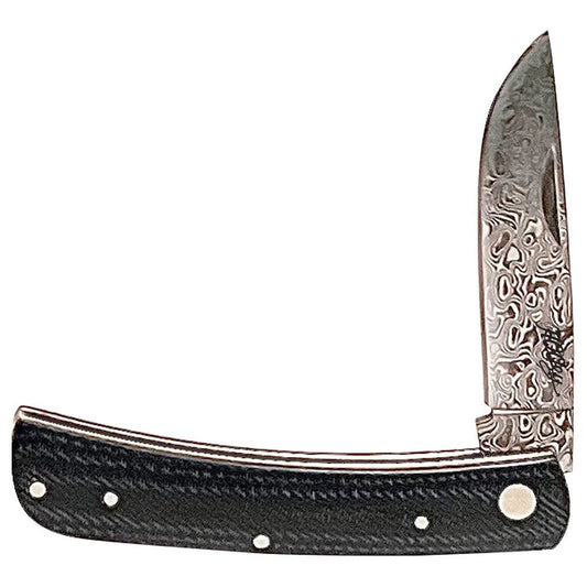 Hooey Denim Damascus" Bronc Buster Knife HK2102