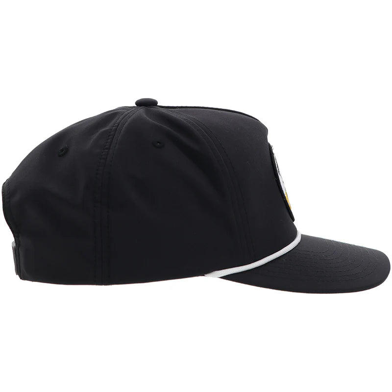 6023T-BK Habitat Black 5-Panel Trucker with Multi Color Oval Patch