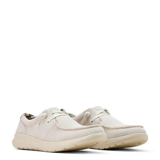 Ladies Hilo Cream Mesh Casual Shoe