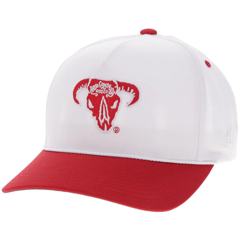 Hooey Bad Company Hat White/Red BC001T-WH