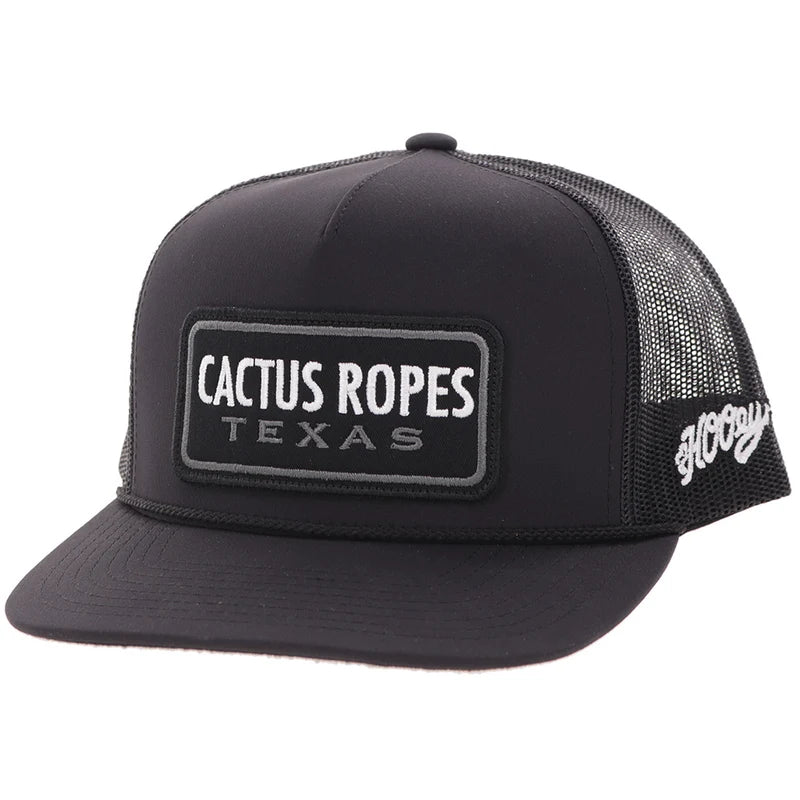 Hooey Cactus Ropes Hat Black/White CR125