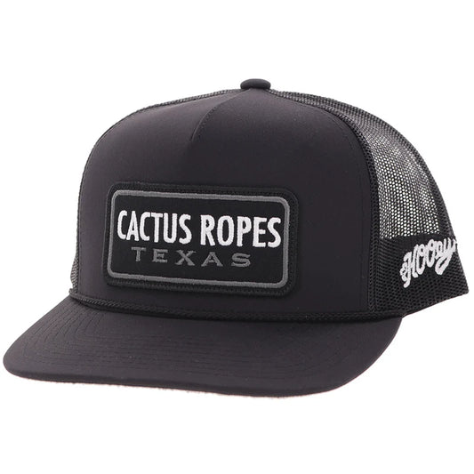 Hooey Cactus Ropes Hat Black/White CR125