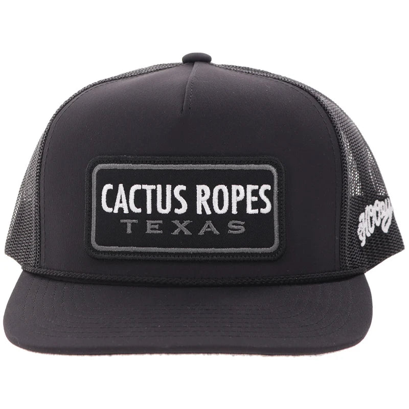 Hooey Cactus Ropes Hat Black/White CR125