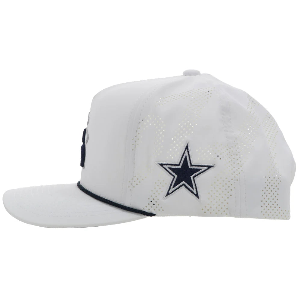 Hooey Dallas Cowboys Golf Hat – White Cowboys Snapback 7269T WH