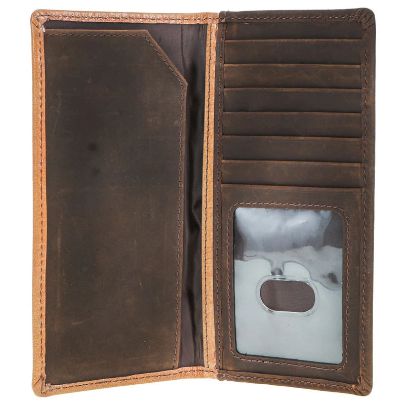 Hooey Gambler Tan Playing Card Embossed Rodeo Wallet HW038-TNBR