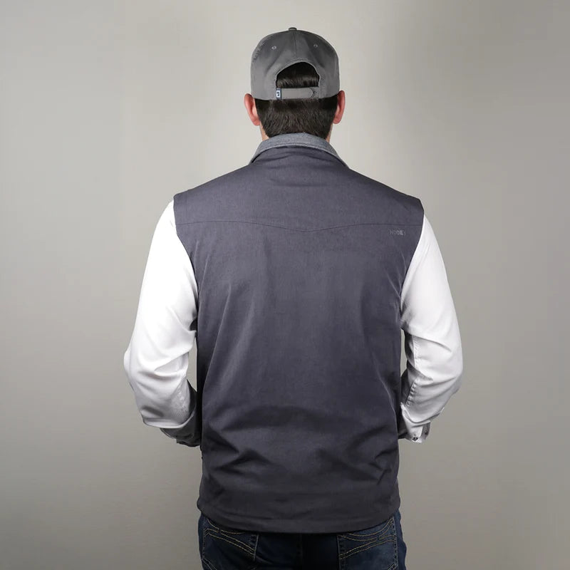 Hooey Sheridan Lightweight Softshell Vest Charcoal