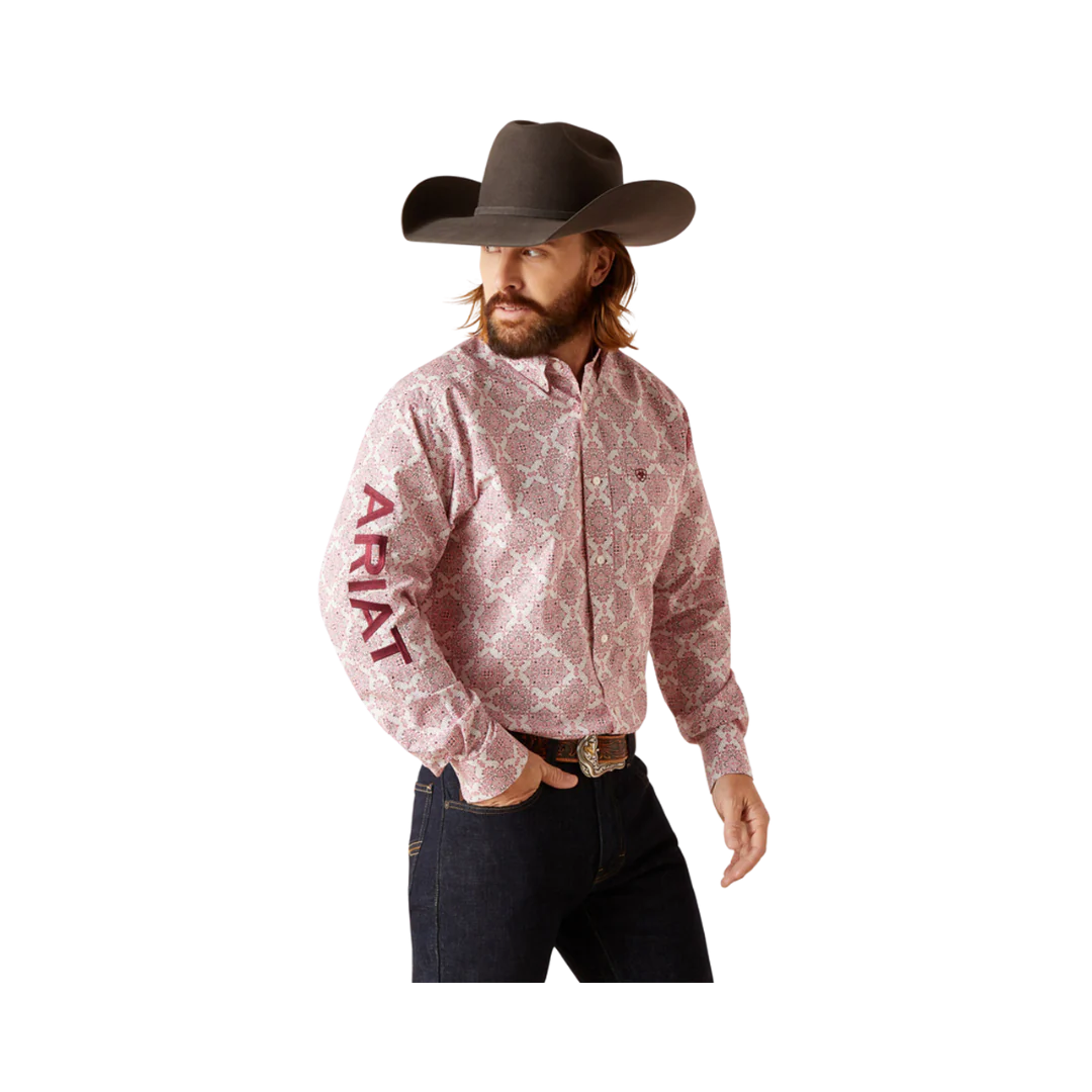 Ariat Mens Team Clifford long sleeve white 10047350
