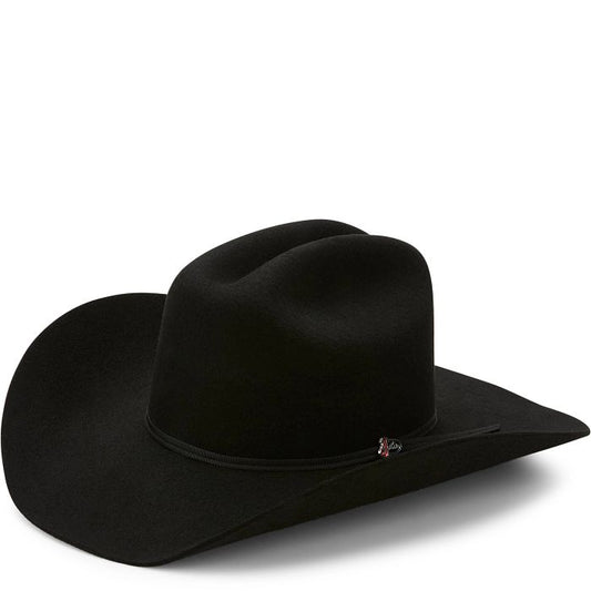 Justin 2X Roper Black Flet Hat