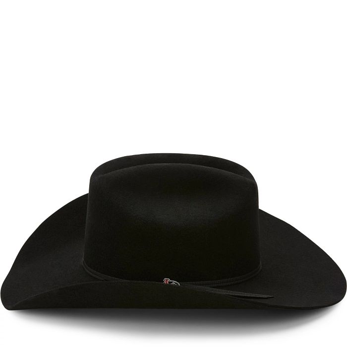 Justin 2X Roper Black Flet Hat