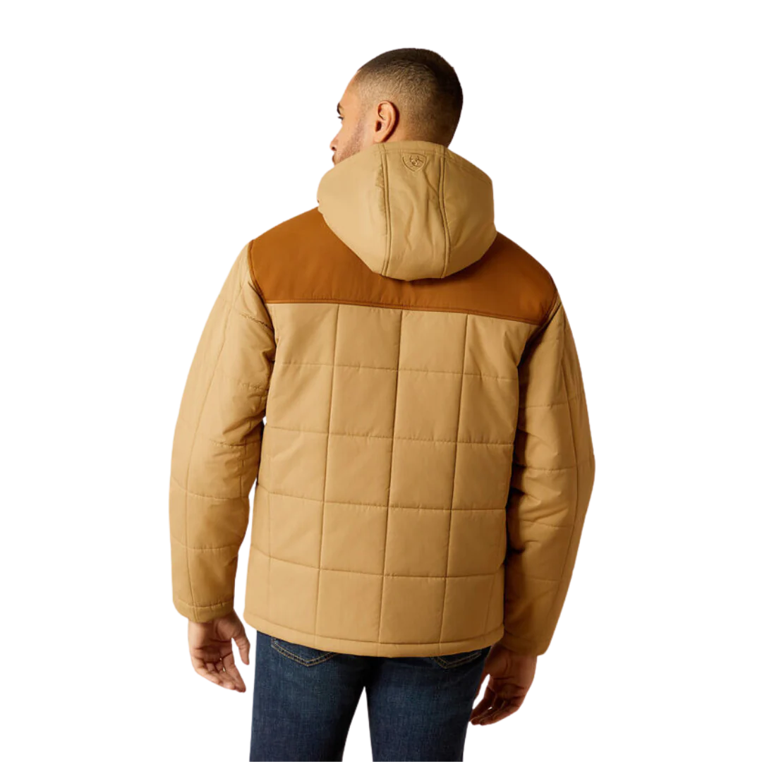 Ariat Men's Crius Hooded Insulated Jacket - Kelp/Rubber
