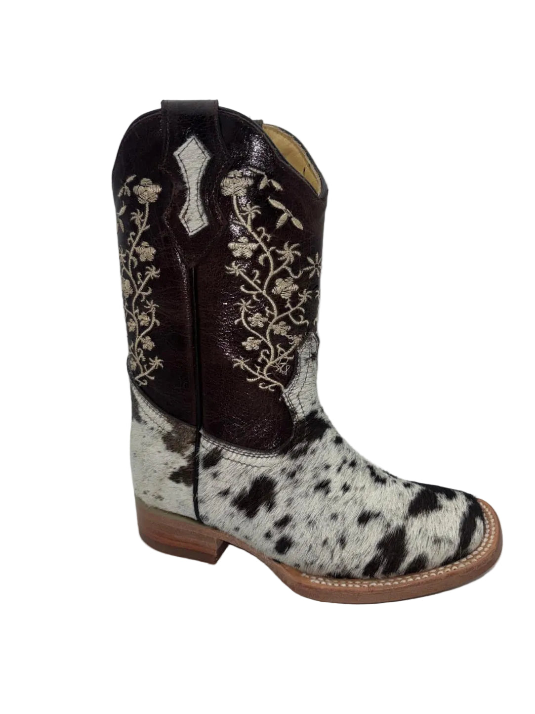 Cowboy City Girls Brown & White Cow Hide Boots (EVERY PAIR IS UNIQUE)