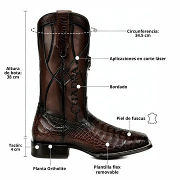 Cuadra Armor Chocolate Boot CC420