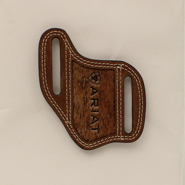 ARIAT LEATHER CALF HAIR BROWN SHEATH  A1801744