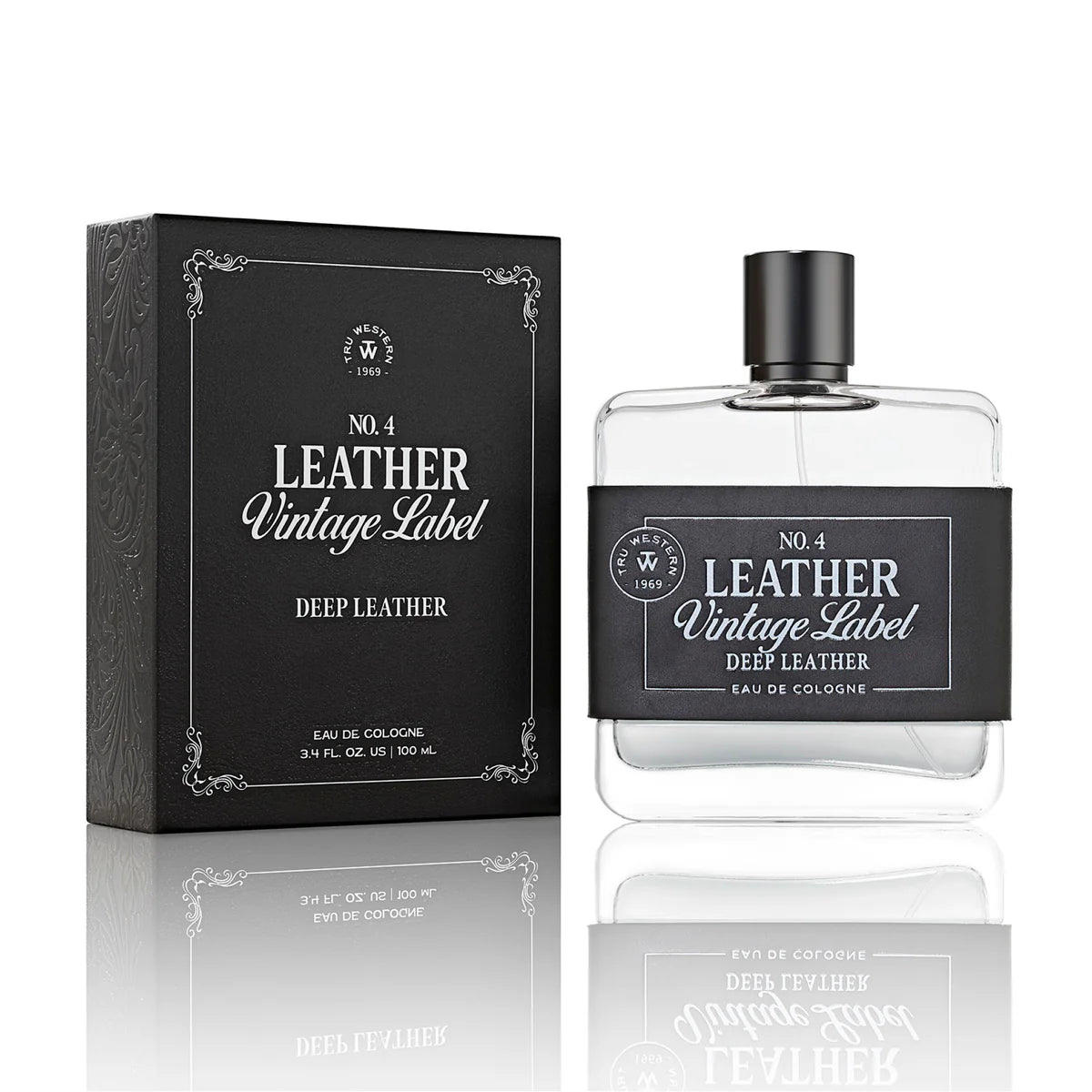 Leather Vintage Label Cologne No.4 Deep Leather – 100 ml | 3.4 fl oz