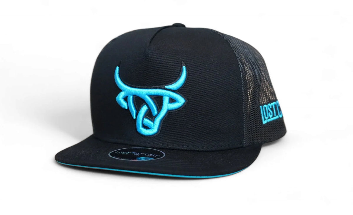 Lost Calf Black Lagoon Flat Bill Trucker Hat