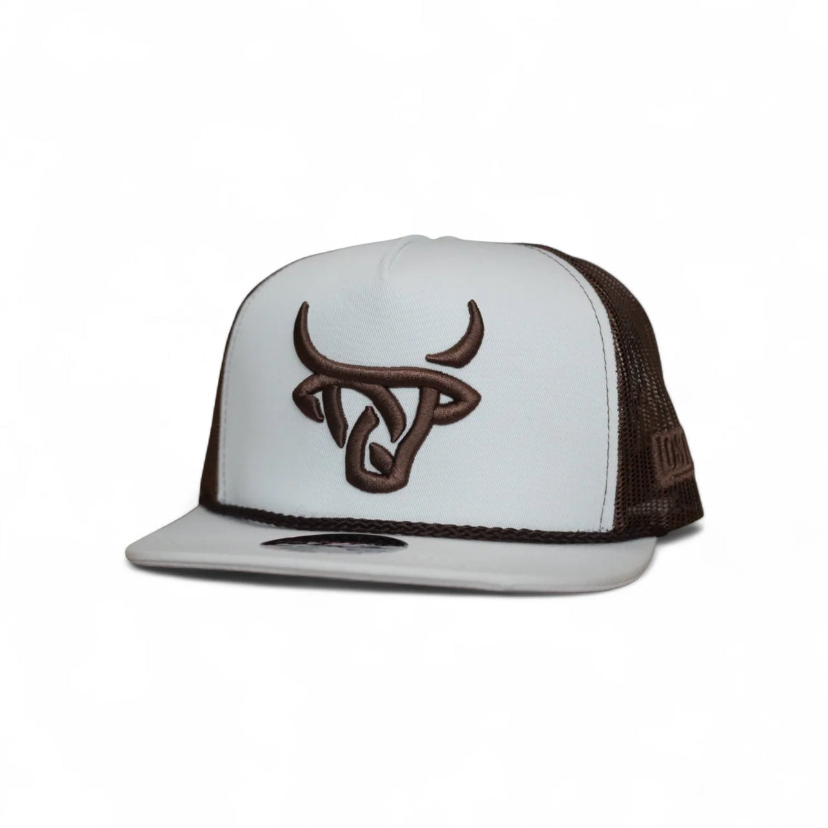 Lost Calf Heck White Flat Bill Trucker Hat
