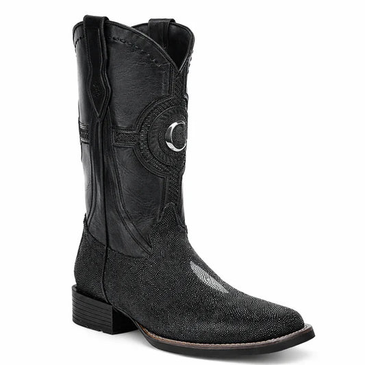 Cuadra CC221 Men Stingray Western Boot Black (EE Wide)