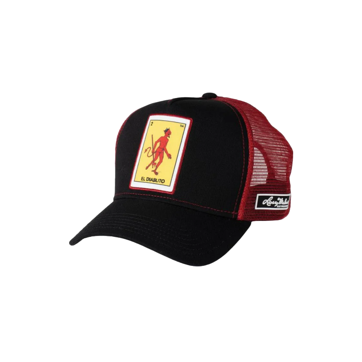 Larry Mahan Mens Cap Loteria El Diablito MCBCLDBK