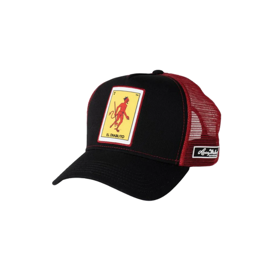 Larry Mahan Mens Cap Loteria El Diablito MCBCLDBK