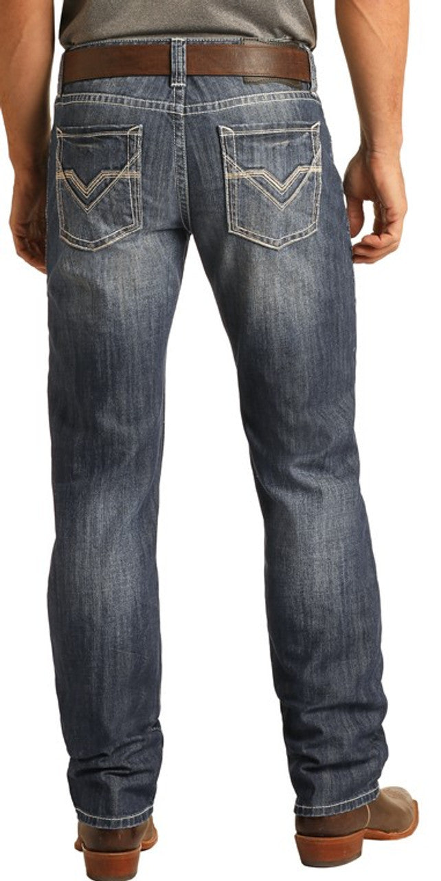 Rock & Roll Denim Men's Pistol Boot Cut Jeans MSP1763