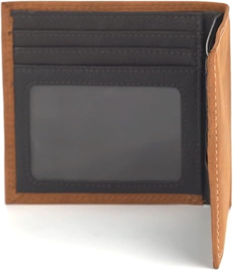 Men's Embossed Logo Bifold Wallet in Brown A3548244