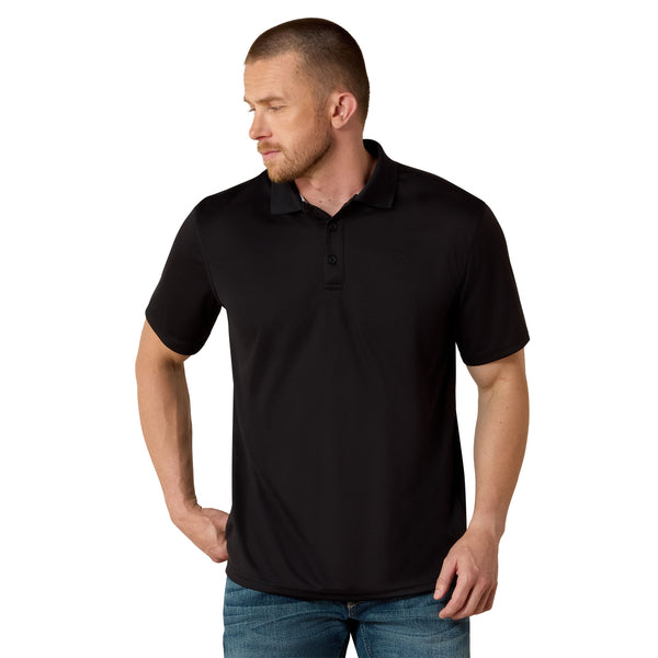 Mens AriatTEK Black Polo Shirts 10009062