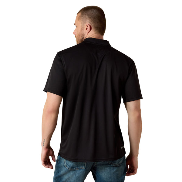 Mens AriatTEK Black Polo Shirts 10009062