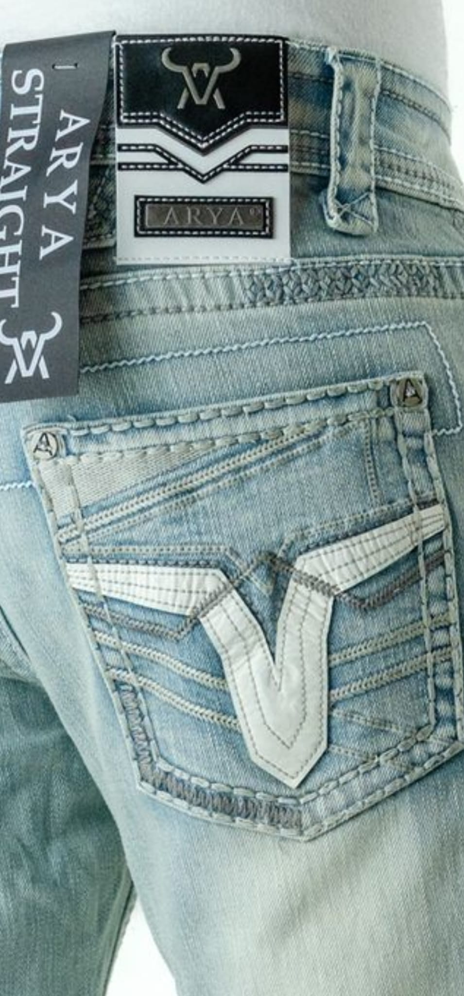Mens Arya Jeans Straight Light Blue
