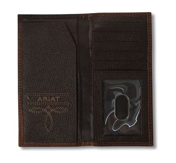 Ariat Youth Boys Rodeo Boot Stitched Medium Brown Wallet A3551244