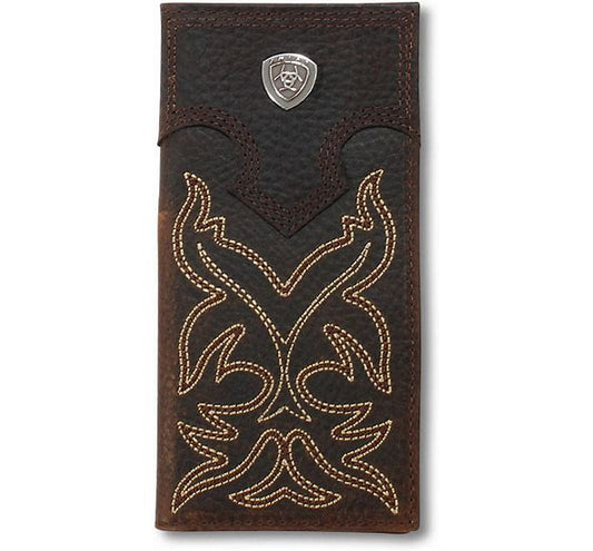 Ariat Youth Boys Rodeo Boot Stitched Medium Brown Wallet A3551244