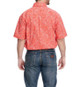 Wrangler Men's George Strait Collection Red Paisley Short Sleeve Western Shirt 112346542
