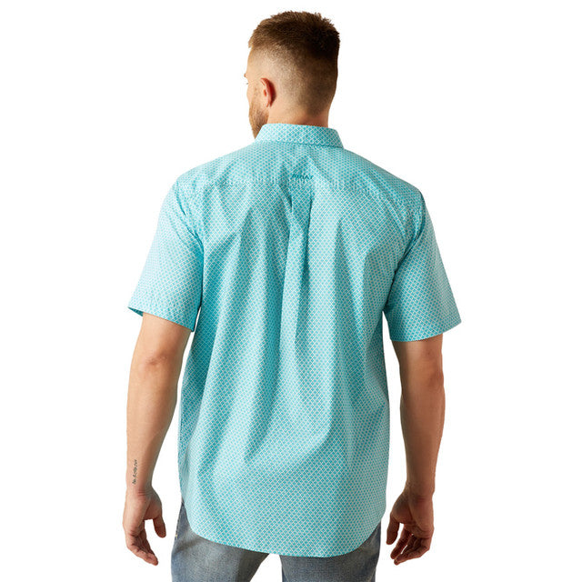 Ariat Mens Westin Short Sleeve Shirt Light Blue - 10058750
